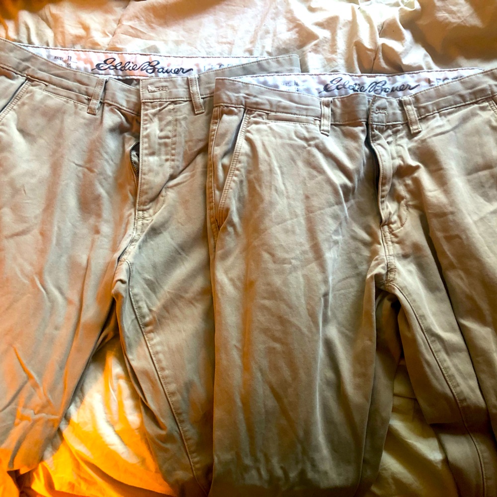 Eddie Bauer men’s Khakis 33/36